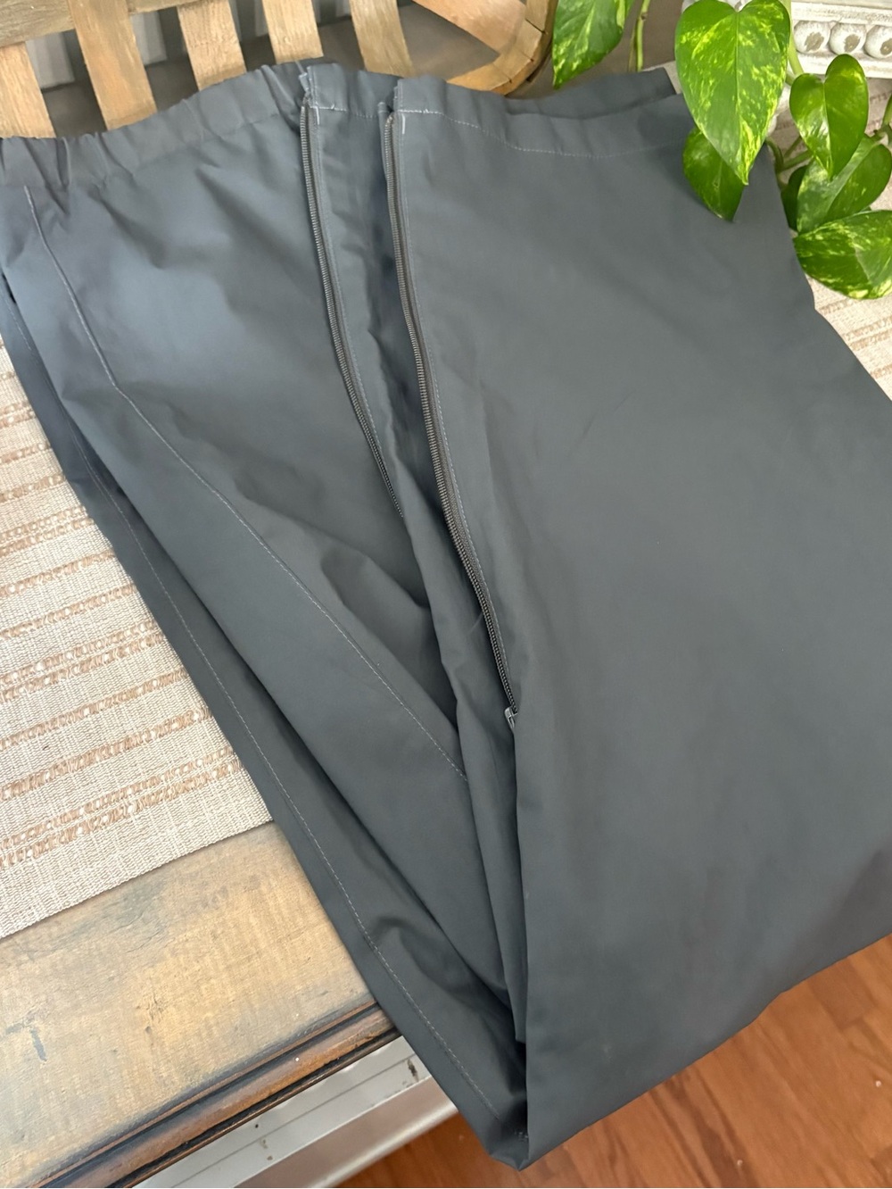 Vintage Eddie Bauer Gore-Tex Rain Track Pants Navy Blue Size Large